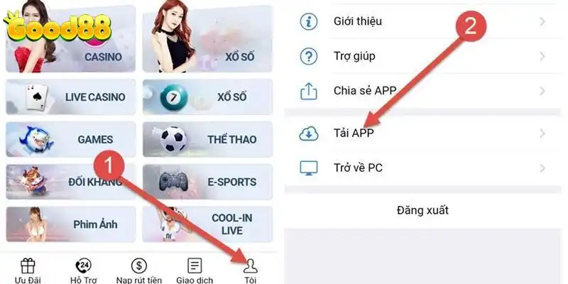 Lý do triệu người chơi tải app Good88 để giải trí